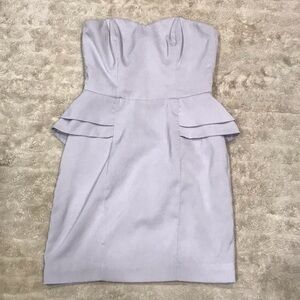 H&M strapless peplum dress Size 8